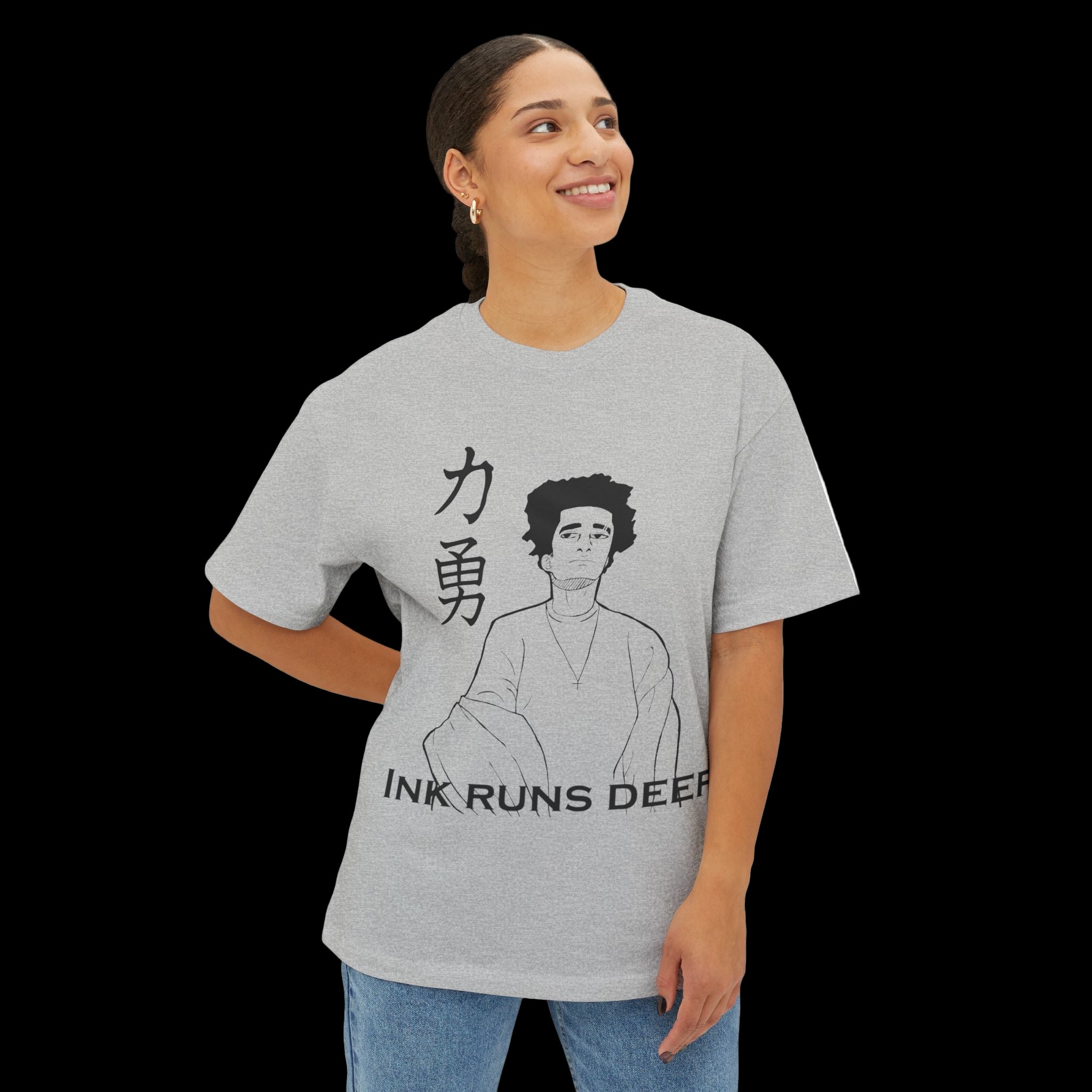 Ink Runs Deep Unisex Oversized Boxy Tee
