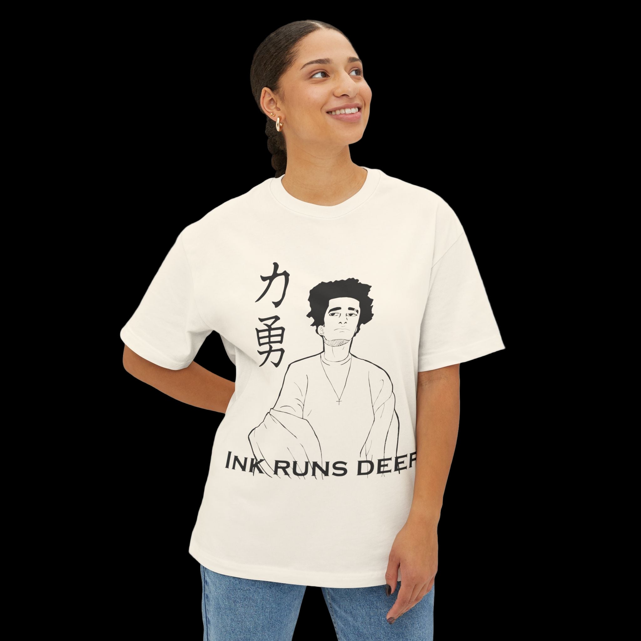 Ink Runs Deep Unisex Oversized Boxy Tee